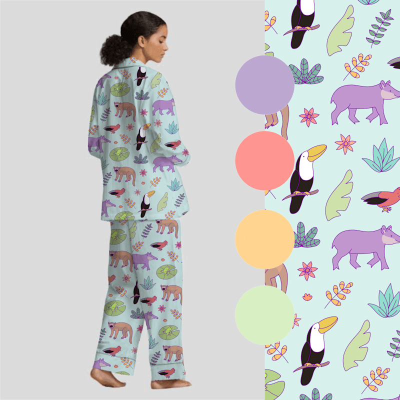 Cover image for Seamless summer patterns
