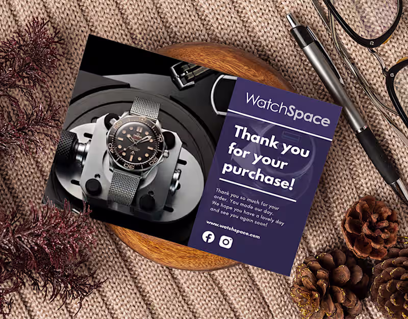 Cover image for Thank You Card Designs: WatchSpace 