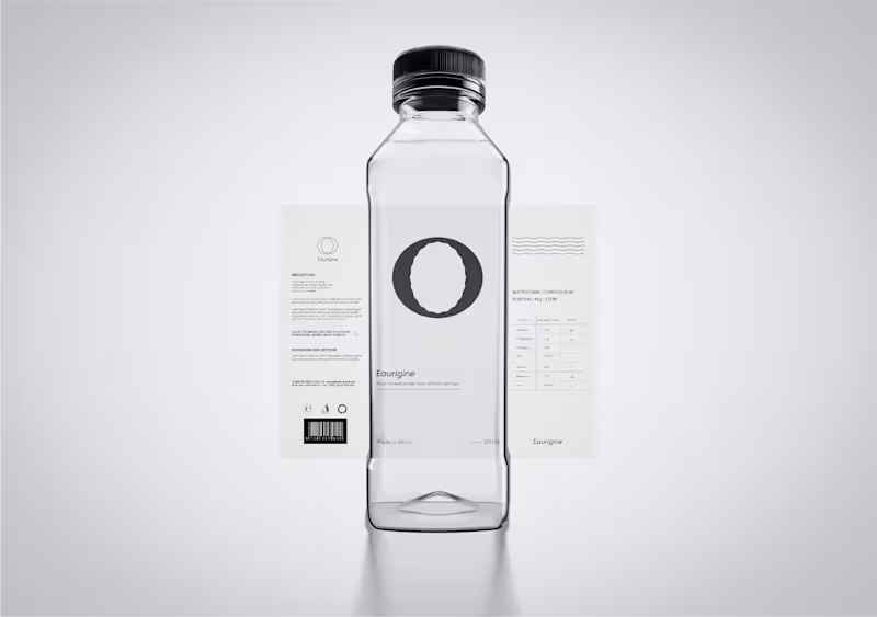 Cover image for Eaurigine - Pure Mineral Water Brand | Packaging Design 