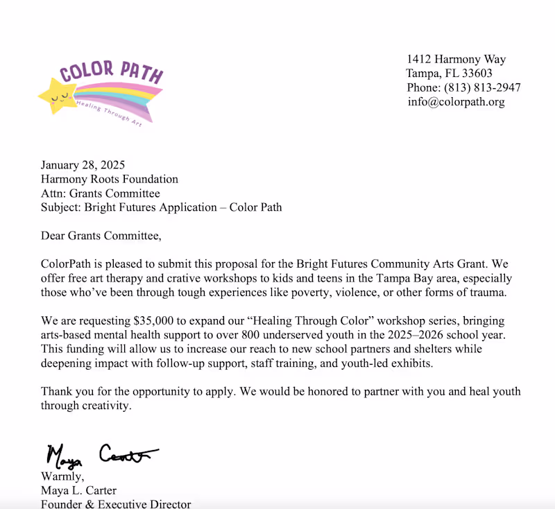 Cover image for Color Path Grant