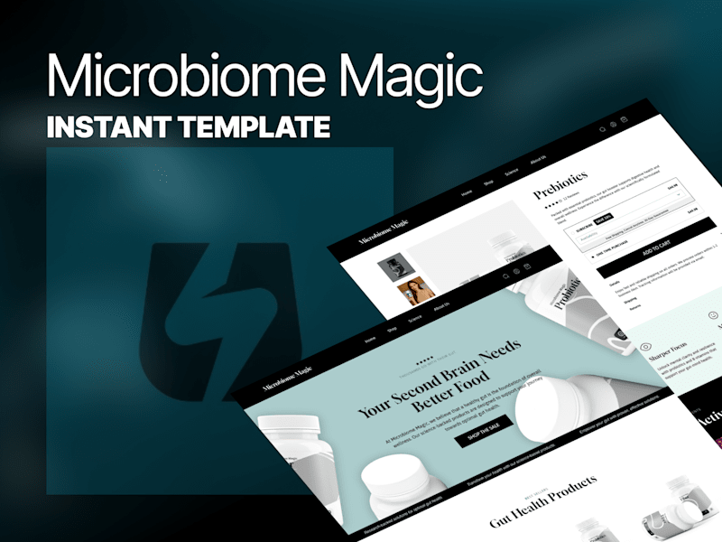 Cover image for Microbiome Magic: Wellness Website Template Design
