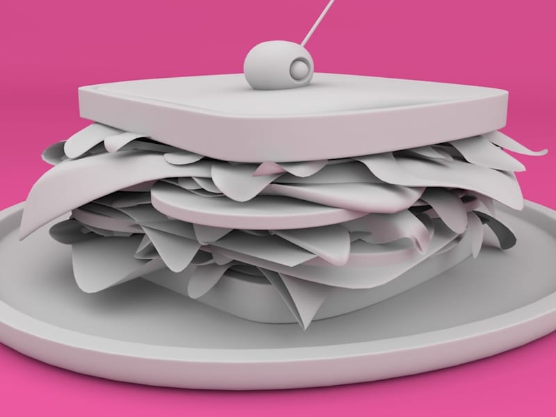 Cover image for Grey Scale Low Poly Sandwich
