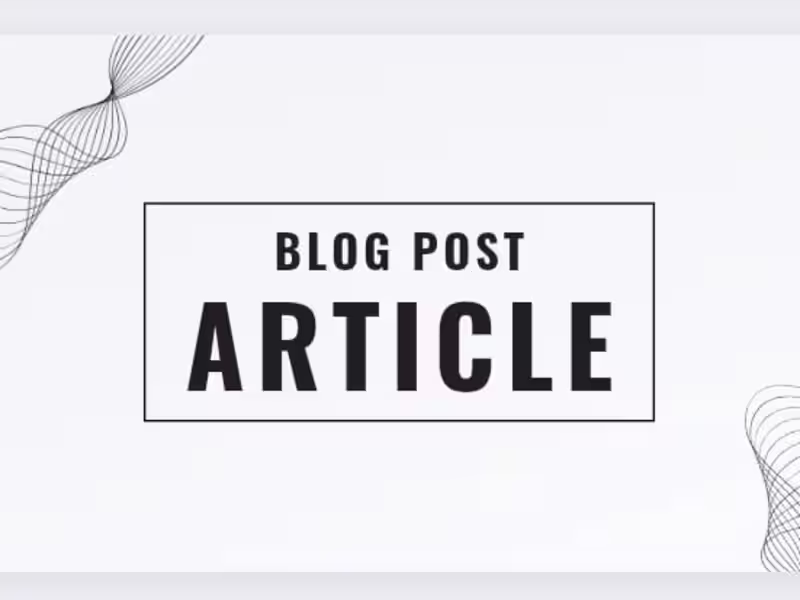 Cover image for Blog Post Article 
