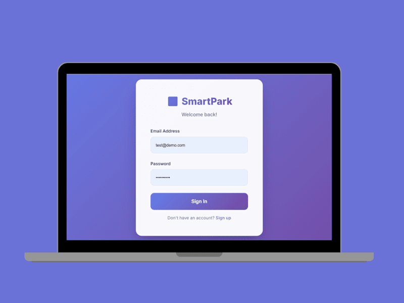 Cover image for SmartPark Responsive Web App Development