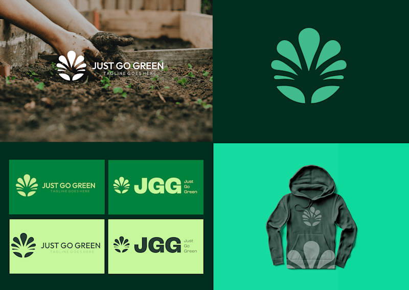 Cover image for Just Go Green Logo + Branding