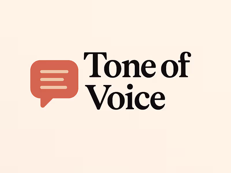 Cover image for Tone of Voice Development