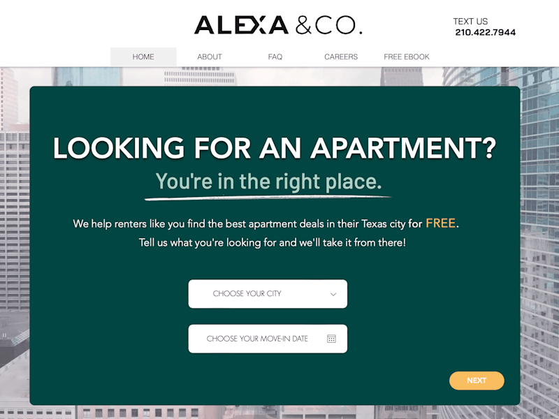 Cover image for Alexa & Co. Website 