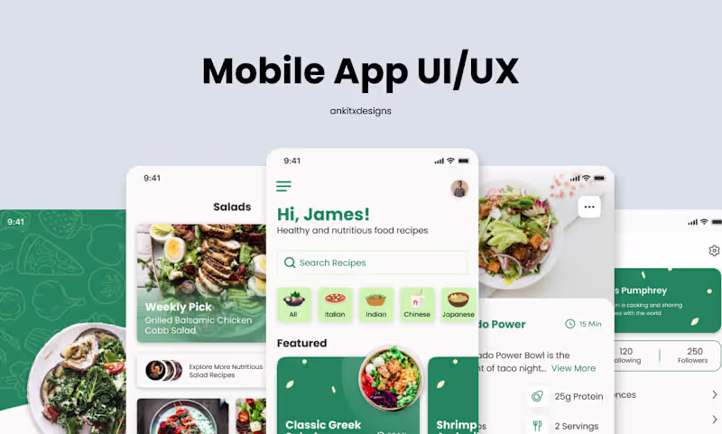 Cover image for Get Professional UI/UX Design for Mobile Application + Prototype