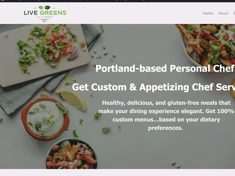 Cover image for Custom WordPress website from scratch for a chef