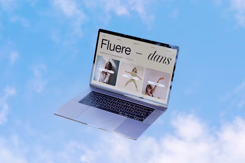 Cover image for Fluere-dance - Branding, webdesign, webdevelopment