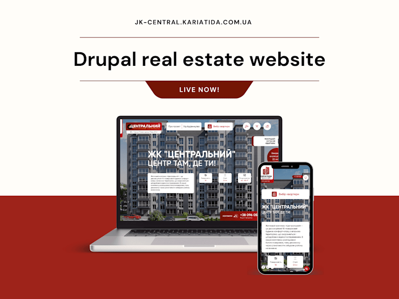 Cover image for Drupal website for Ukrainian development company