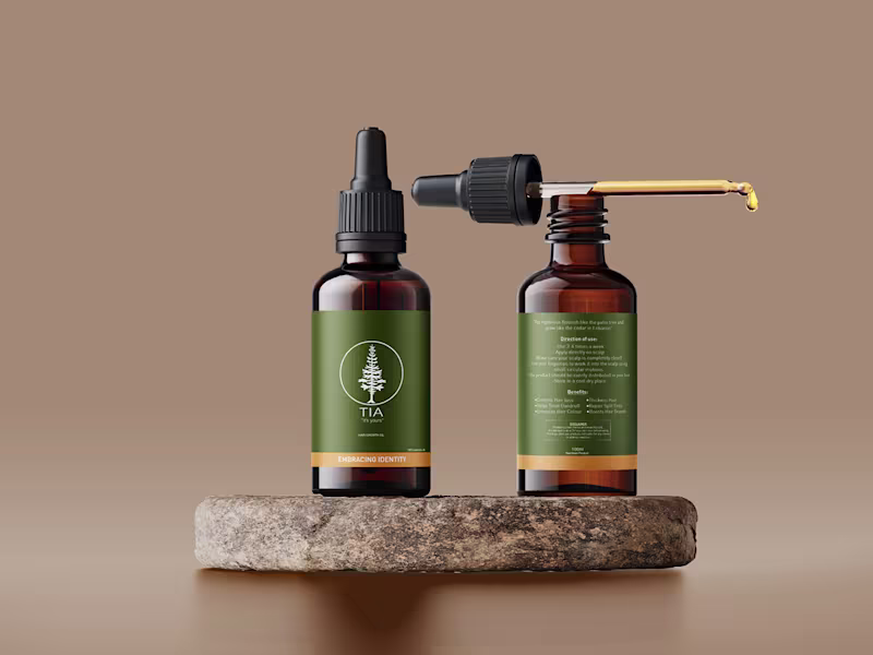 Cover image for Tia Hair Oil :: Behance