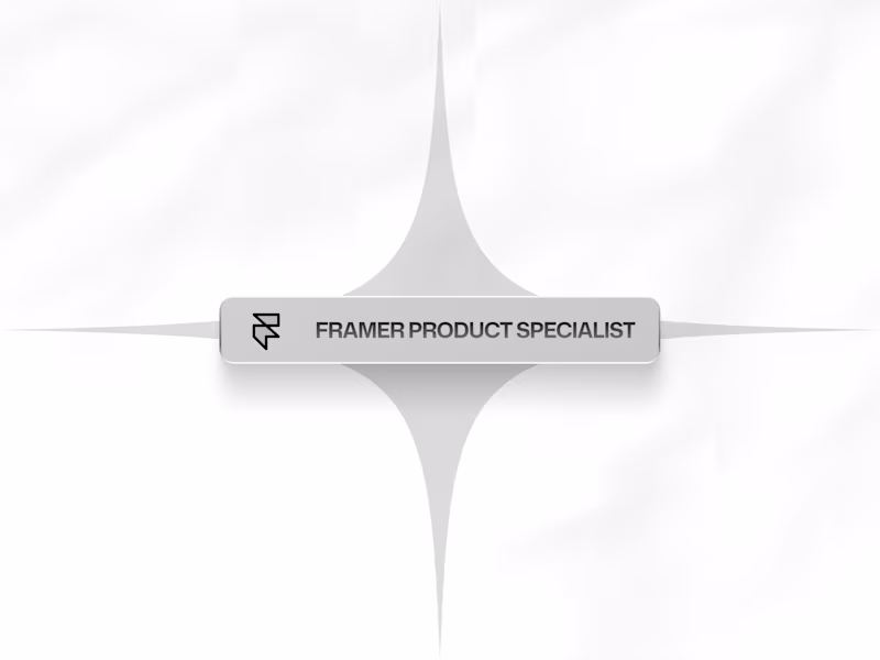 Cover image for Framer Product Specialist Role