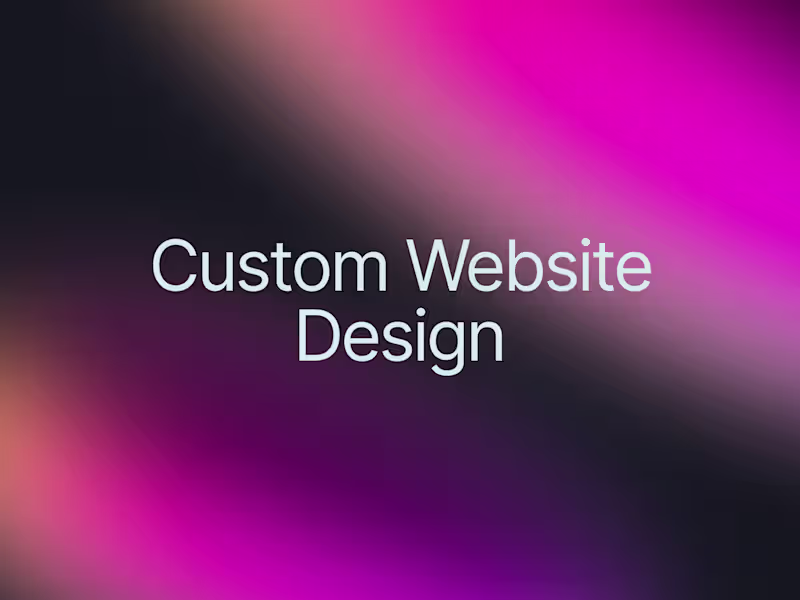 Cover image for Custom Website Design and Development (WordPress/Webflow/Framer)