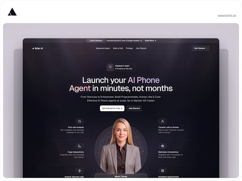Cover image for ✧ Brilo AI (Website Design)