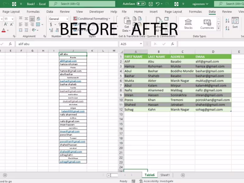 Cover image for I will transform messy data into clean structured datasets