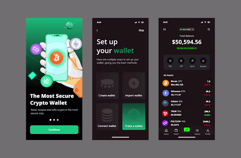 Cover image for Crypto Wallet Mobile App Design