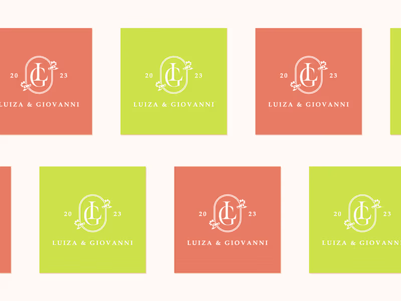 Cover image for Luiza and Giovanni wedding monogram