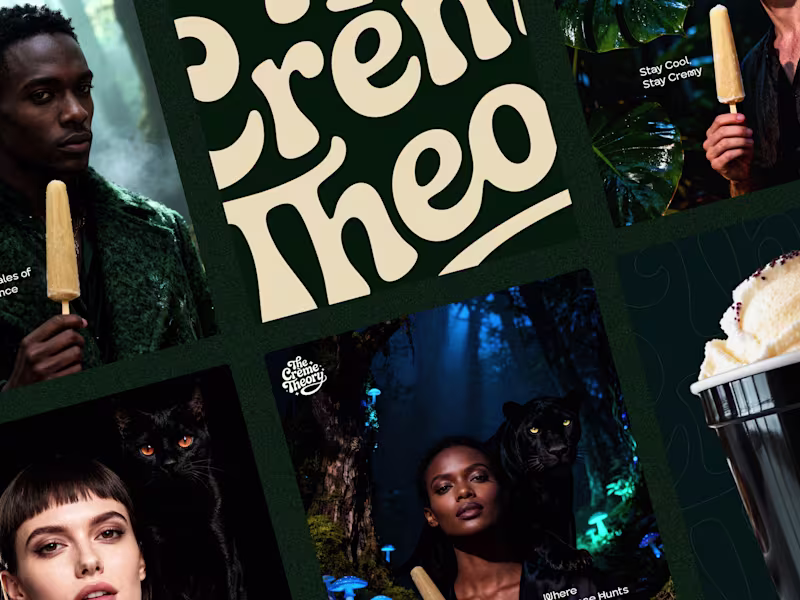 Cover image for The Creme Theory is positioned as a modern luxury ice cream ...