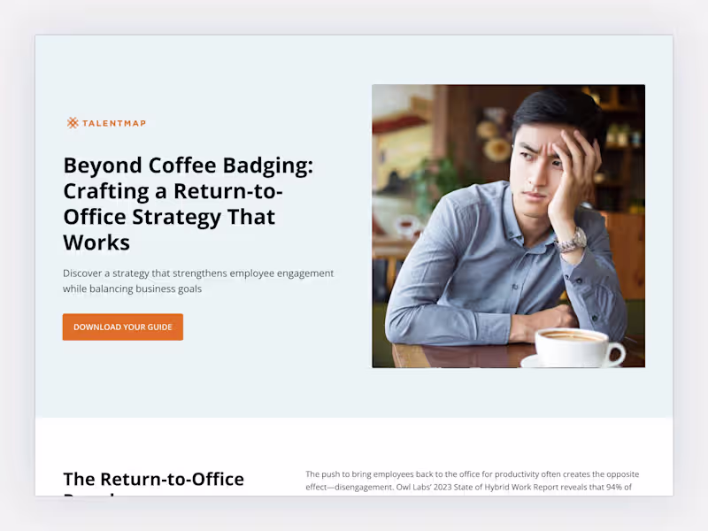 Cover image for TalentMap – Return-to-Office Guide Landing Page