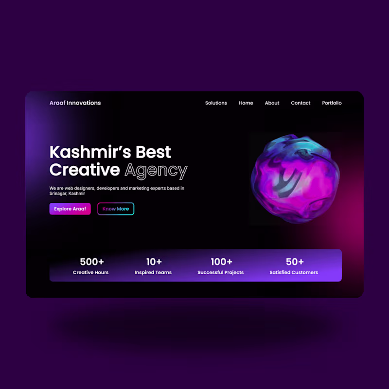 Cover image for Agency Website