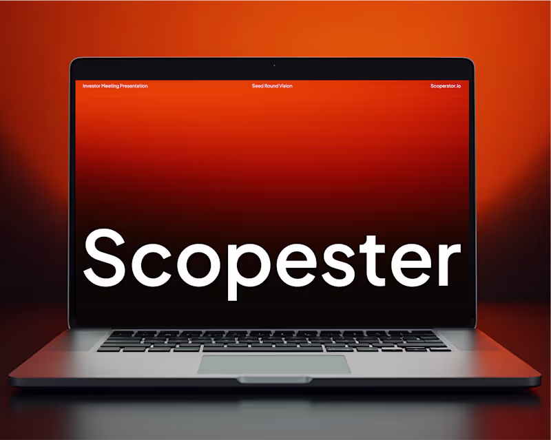 Cover image for Scopestor Pitch Deck - Seed Round Deck (NDA Project)