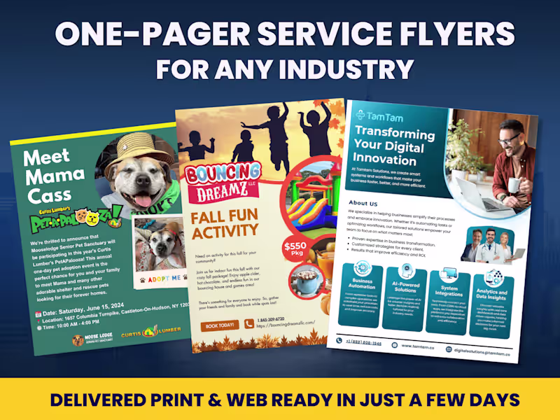 Cover image for One Page Flyer