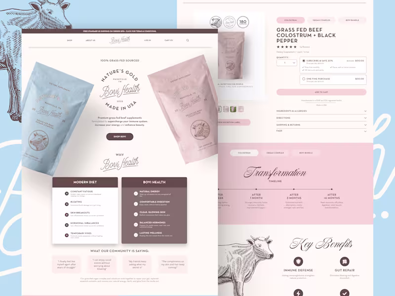 Cover image for Bovi Health—Developed in Shopify Liquid