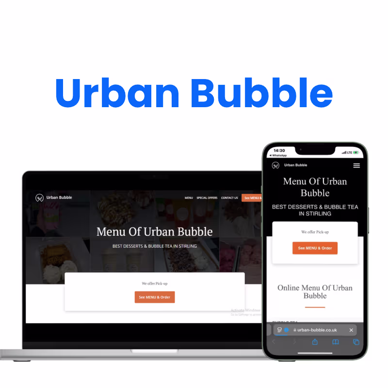 Cover image for Urban Bubble is a dessert & bubble tea shop in Stirling with...