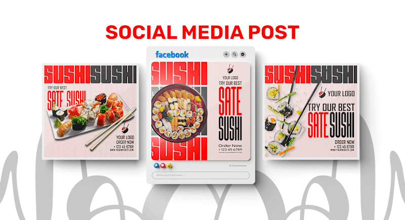 Cover image for Resturant Social Media Post :: Behance