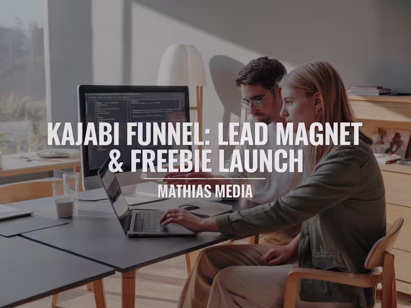 Cover image for Kajabi Funnel: Lead Magnet & Freebie Launch