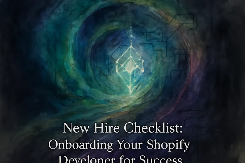 Cover image for New Hire Checklist: Onboarding Your Shopify Developer for Success