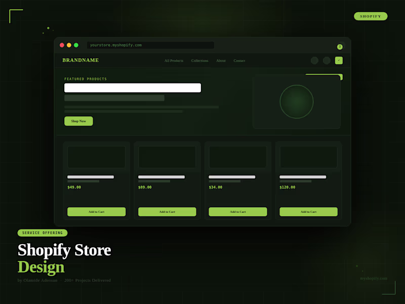 Cover image for Shopify Store Design or Redesign