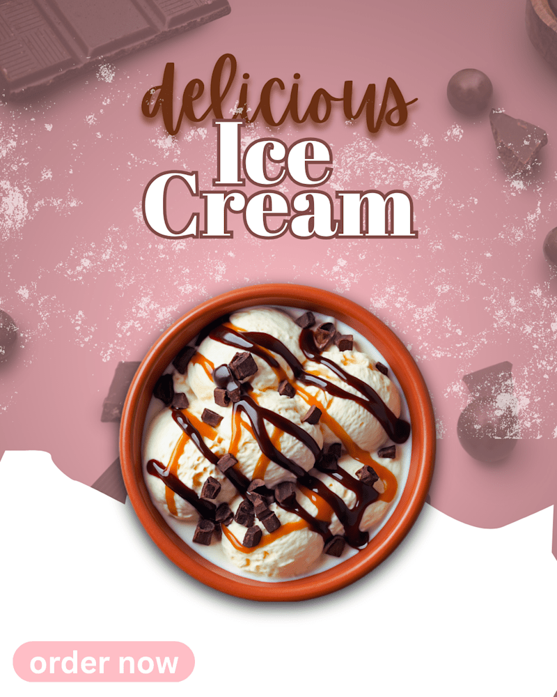 Cover image for Ice Cream Brand Poster Design