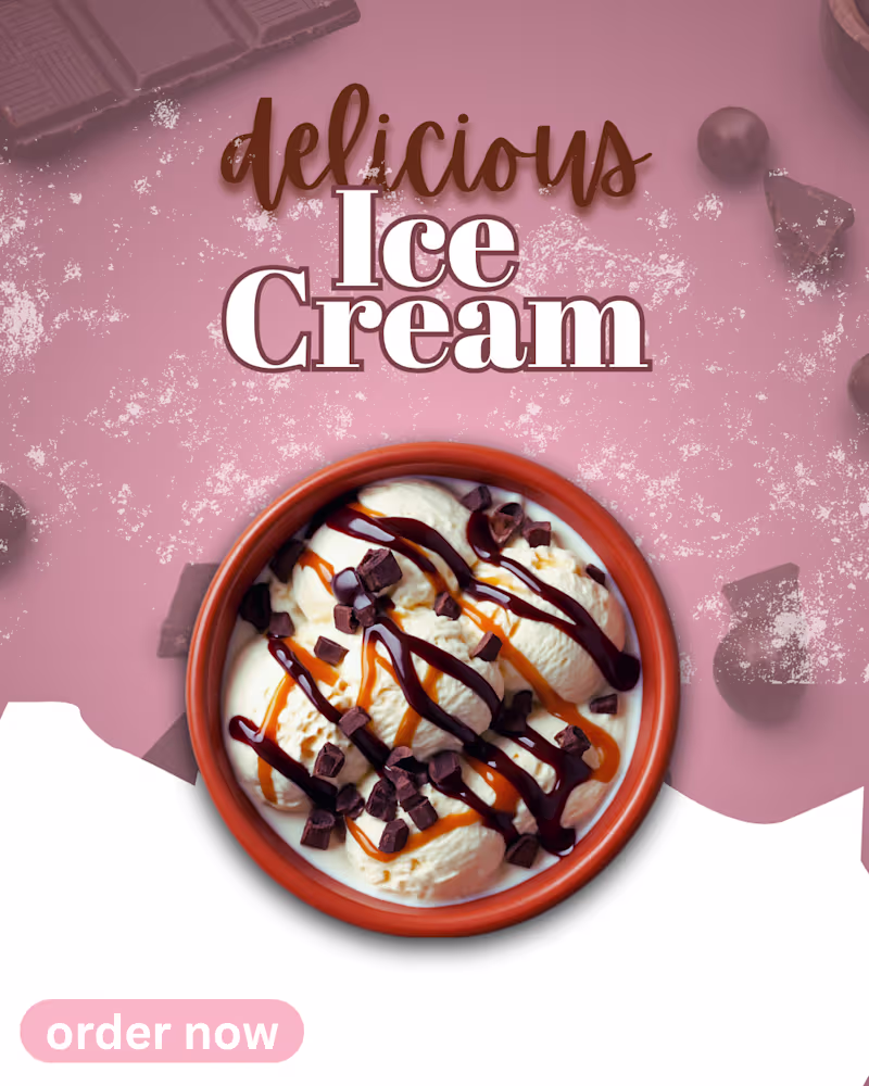 Cover image for Ice Cream Brand Poster Design
