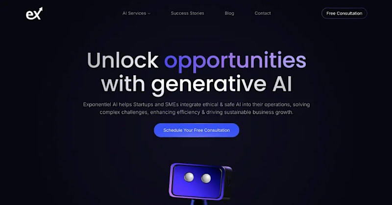 Cover image for Exponentiel Webflow Website