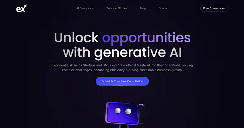 Cover image for Exponentiel Webflow Website