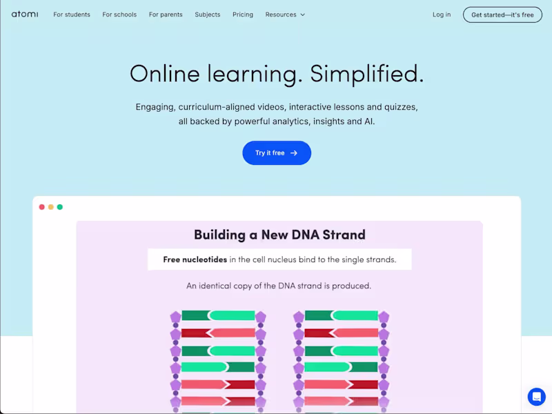 Cover image for Atomi - Online Teaching & Learning Platform