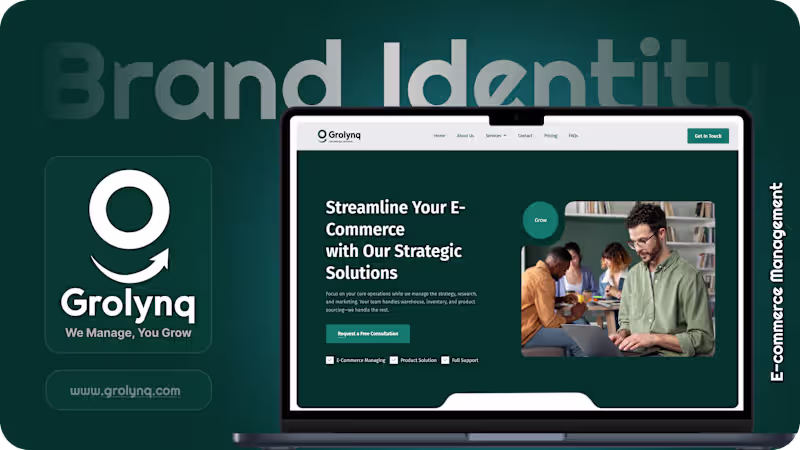 Cover image for Grolynq Brand identity