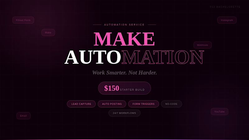 Cover image for Make Automation & Workflow Builder