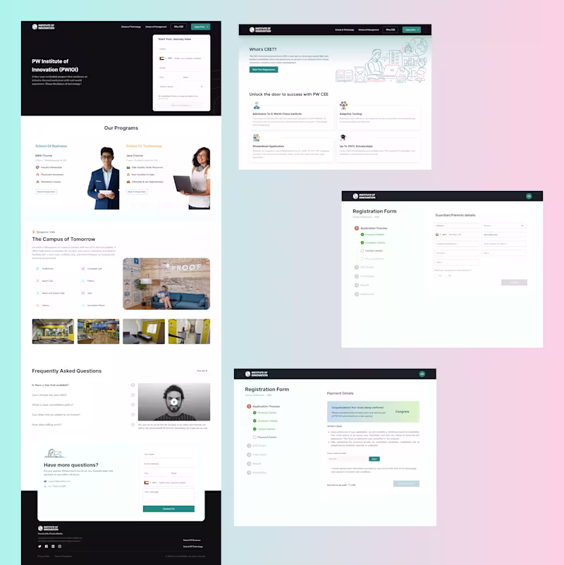 Cover image for PW IOI Registration Flow Redesign