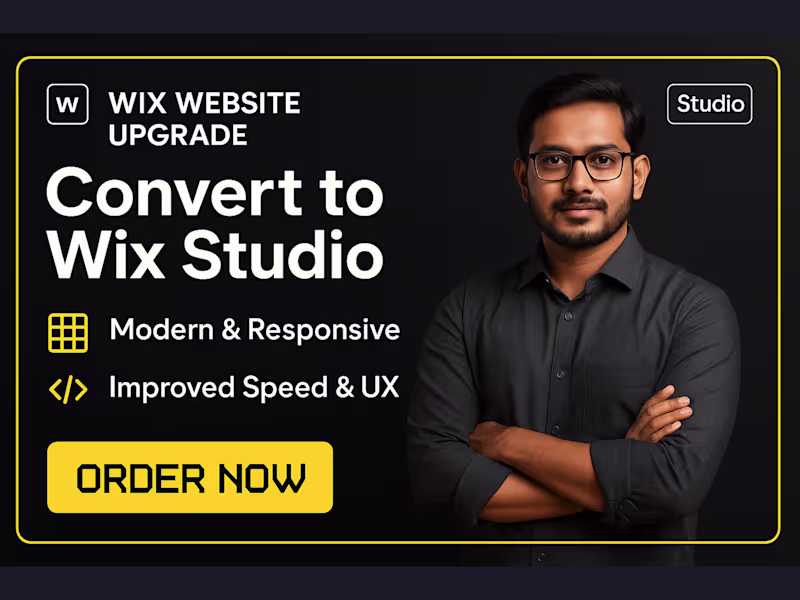 Cover image for Convert Your Wix Website to Wix Studio – Modern & Responsive