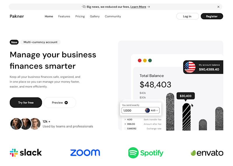 Cover image for Pakner - Hero Section Redesign for a Payment Platform