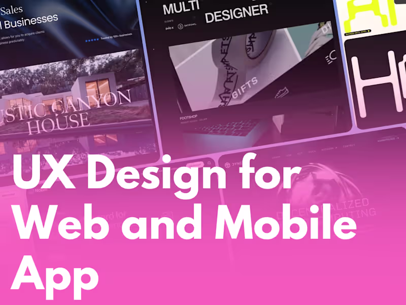 Cover image for UX Design for Web and Mobile Apple