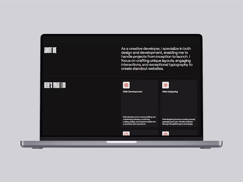 Cover image for Portfolio website