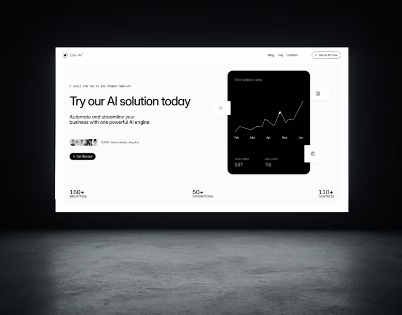 Cover image for Framer Website for SaaS and AI Startup | Landing