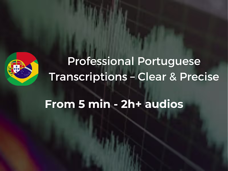 Cover image for Portuguese (PT-PT/PT-BR) Transcription