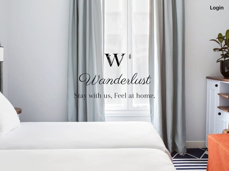 Cover image for Wanderlust - Hotel Reservation Application