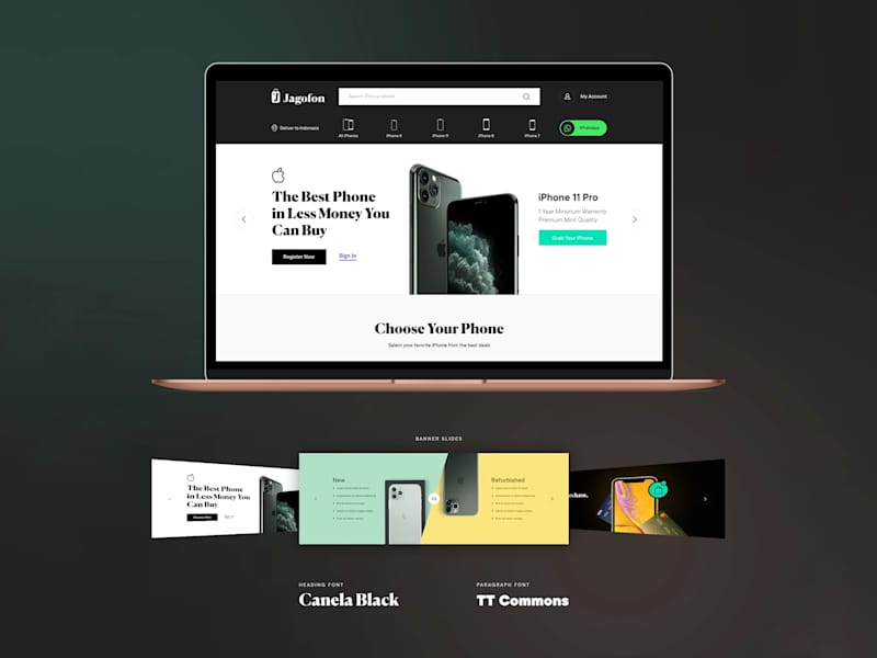 Cover image for 📱 Web Design for a furbished phone marketplace