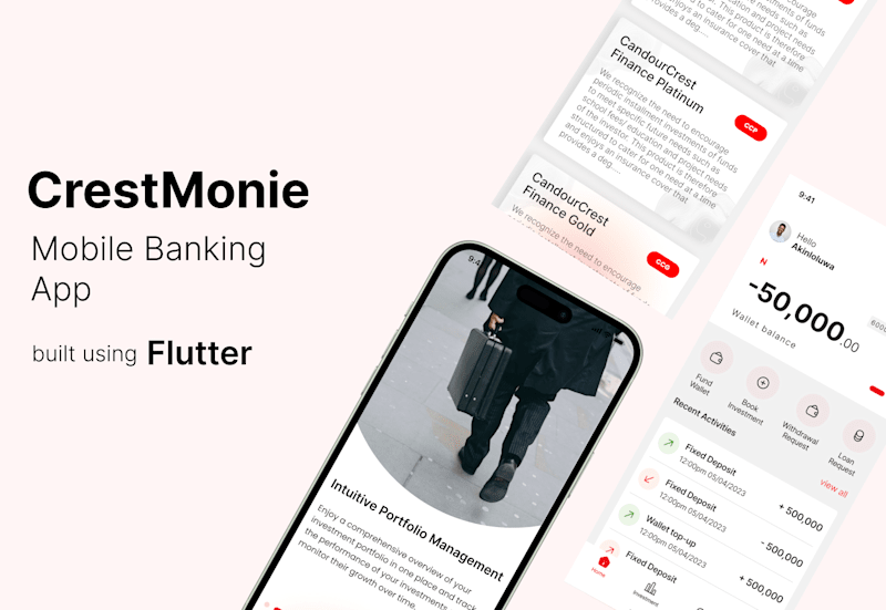 Cover image for CrestMonie Mobile Banking App Development